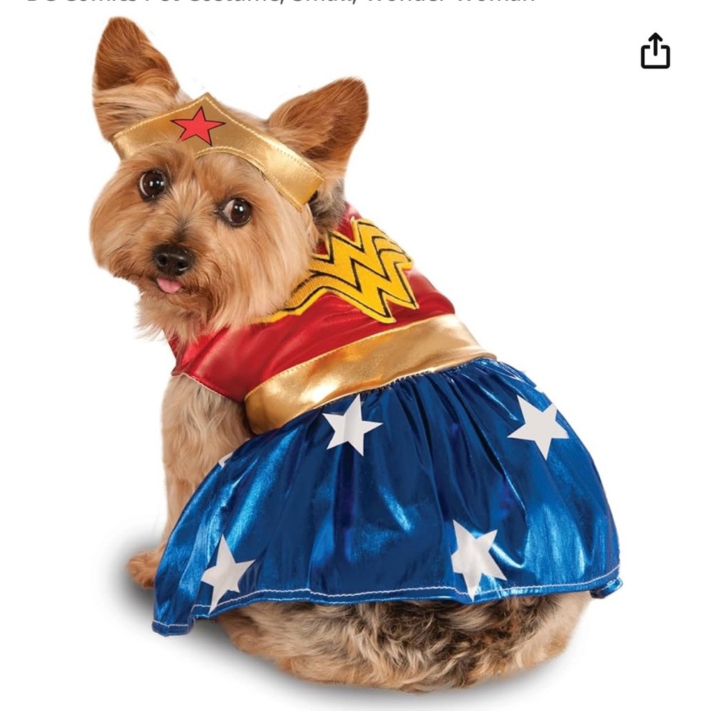 Pets Wonder Woman Halloween costume size Medium